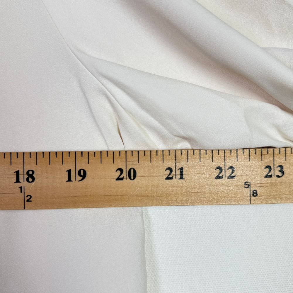 LOFT Ivory Square Neck Puff‎ Sleeve Blouse LP - Picture 5 of 6
